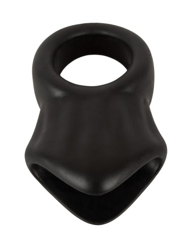 Cock Ring avec Ball Stretcher liquid silicone - Erecto 